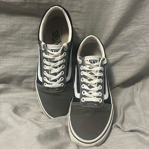 Vans Ward Black, Grey, White Sidewall Checkered mens 8.5.
